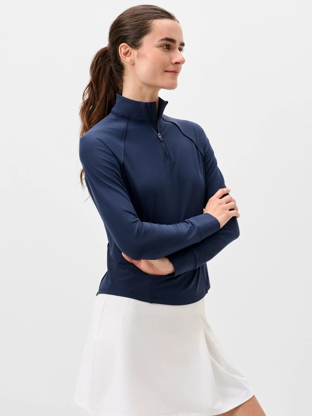 Johnnie-O Jasmine Performance 1/4 Zip Pullover, Navy